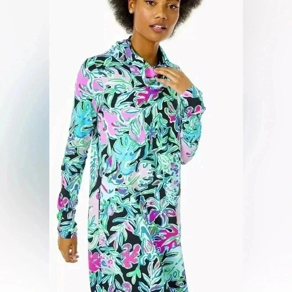 NWT Lilly Pulitzer LilShield UPF 50+ Dress in Let’s Get‎ Wild Print Size XXS - Picture 2 of 12